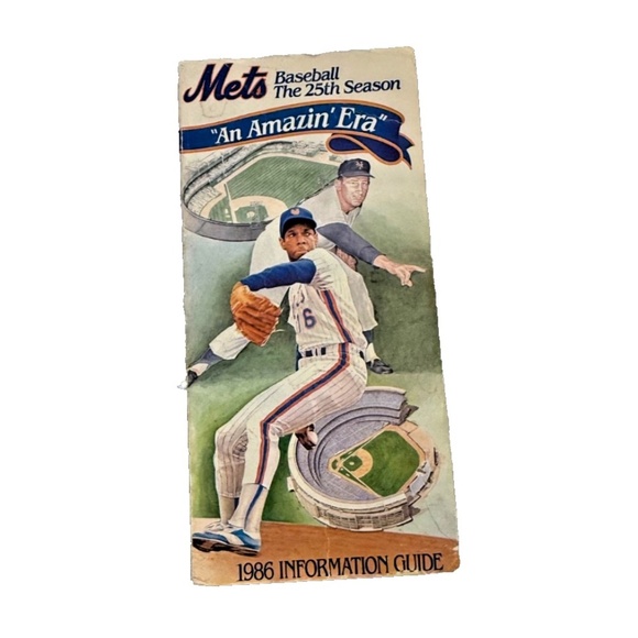 NY Mets Baseball The 25th Seaon "An Amazin'Era" 1986 Information Guide/Book - Picture 1 of 7